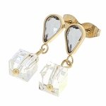 gold earrings made of stainless steel
