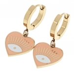 gold earrings made of stainless steel