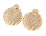 gold plated earrings with exclusive cubic zirconia
