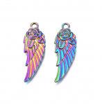 2332h Zawieszka holo ze stopu metalu bez kadmu bez ołowiu Rainbow Color 1 sztuka