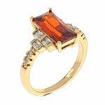 3639 Pierścionek złoty zaręczynowy pozłacany 18k Xuping