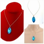 3386 Złoty łańcuszek Austrian Crystal 40+5 naszyjnik pozłacany 14K Xuping
