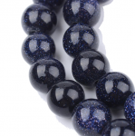 659 Noc Kairu kamień naturalny kula 6mm pasmo 36cm