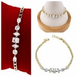 2033 Bransoletka elegancka złota 17+2cm pozłacana 14k Xuping 