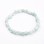 4374 Bransoletka naturalny kamień larimar na gumce jubilerskiej