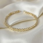 2859 Bransoletka elegancka złota 16+2cm pozłacana 14k 