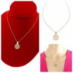 @2537b Złoty łańcuszek celebrytka 41+5 naszyjnik pozłacany 14K Viki Lady