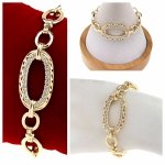 2503 Bransoletka elegancka złota 16+3cm pozłacana 14k