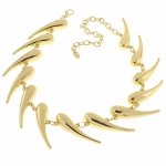 529d Złoty łańcuszek 31+12 naszyjnik choker ethnic style