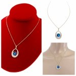 @1001 Złoty łańcuszek Austrian Crystal 40+5 naszyjnik pozłacany 14K Xuping