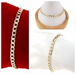 157c Bransoletka elegancka złota 20cm pozłacana 14k Xuping