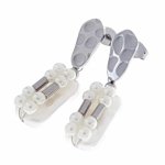 1576 Kolczyki srebrne stal chirurgiczna koła wiszące