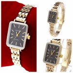 sz321 Ekskluzywny damski złoty zegarek błyszczący Kurren klasyk 