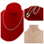 4739 Złoty łańcuszek 45cm stal chirurgiczna 316L nierdzewna 