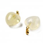 1847e Zawieszka kwarc cytrynowy kamień naturalny serce