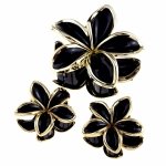 x02 Zestaw spinek klamra ozdoba do włosów kwiatek