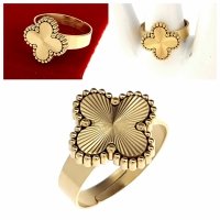 Ring 18,30 mm, goldener Edelstahl 