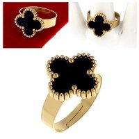 ring 18,30mm gold stainless steel 