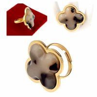 ring 18,30mm gold stainless steel 