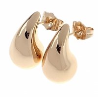 0136 Złote kolczyki pozłacane 18k Xuping wiszące sople krople łezki 