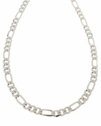 529a Srebrny łańcuszek 50cm 6mm pozłacany białym złotem Xuping 