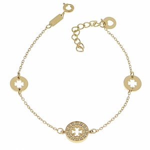BRACELET GOLD CELEBRITY NEREZOVÁ OCEL