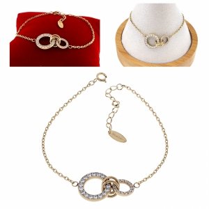 BRACELET GOLD CELEBRITY NEREZOVÁ OCEL