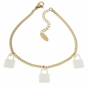 BRACELET GOLD CELEBRITY NEREZOVÁ OCEL