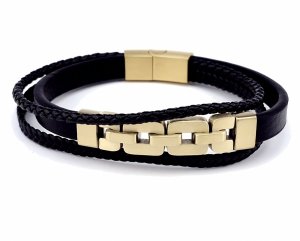 BRACELET GOLD CELEBRITY NEREZOVÁ OCEL