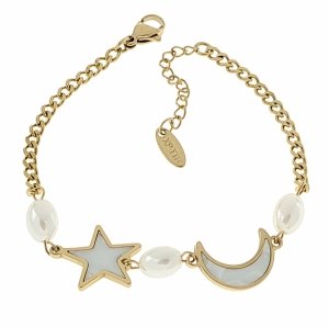 BRACELET GOLD CELEBRITY NEREZOVÁ OCEL