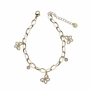 BRACELET GOLD CELEBRITY NEREZOVÁ OCEL