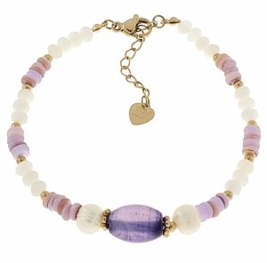 BRACELET GOLD CELEBRITY NEREZOVÁ OCEL