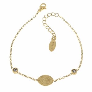 BRACELET GOLD CELEBRITY NEREZOVÁ OCEL