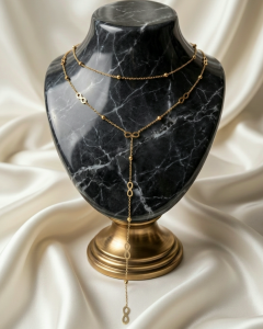 GOLDEN CHAIN CELEBRITY NÁHRDELNÍK NEREZ