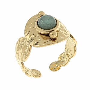 prstenec. 18,30 mm zlatá nerezová ocel