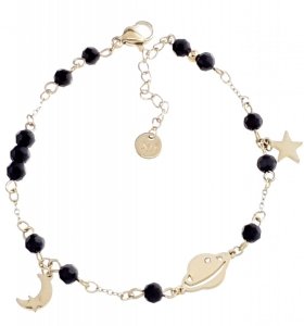 BRACELET GOLD CELEBRITY NEREZOVÁ OCEL