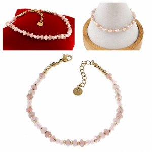 BRACELET GOLD CELEBRITY NEREZOVÁ OCEL 