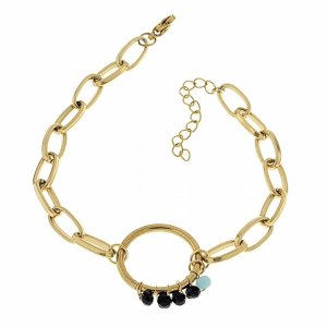BRACELET GOLD CELEBRITY NEREZOVÁ OCEL