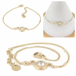 BRACELET GOLD CELEBRITY NEREZOVÁ OCEL