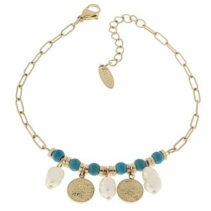 BRACELET GOLD CELEBRITY NEREZOVÁ OCEL
