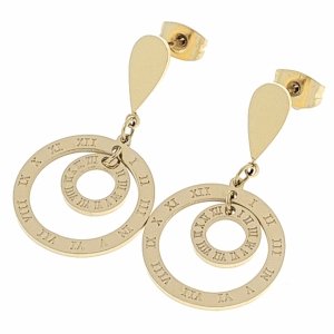 goldene Ohrringe aus Edelstahl
