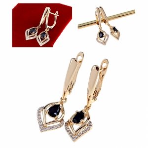 exklusive swarovski vergoldete ohrringe