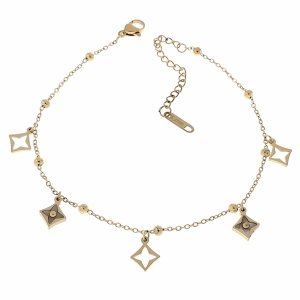 ARMBAND GOLD CELEBRITY EDELSTAHL