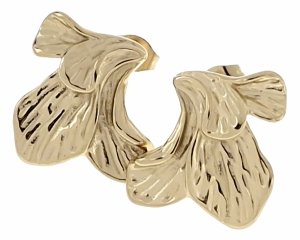 goldene Ohrringe aus Edelstahl