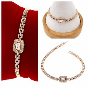 Armband aus 18 Karat vergoldetem Gold