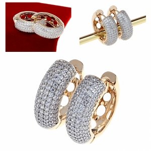 exklusive swarovski vergoldete ohrringe