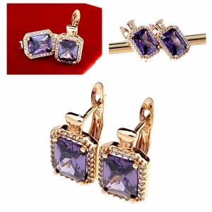exklusive swarovski vergoldete ohrringe 