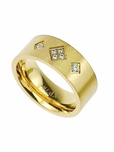 Ring 19,00 mm, goldener Edelstahl