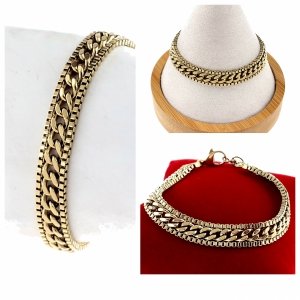 ARMBAND GOLD CELEBRITY EDELSTAHL
