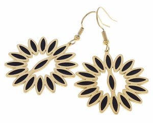goldene Ohrringe aus Edelstahl